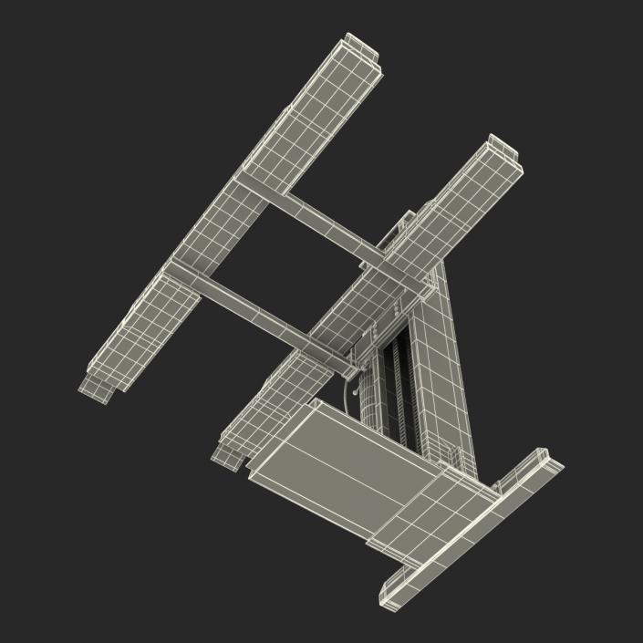 3D model Single Post Car Lift