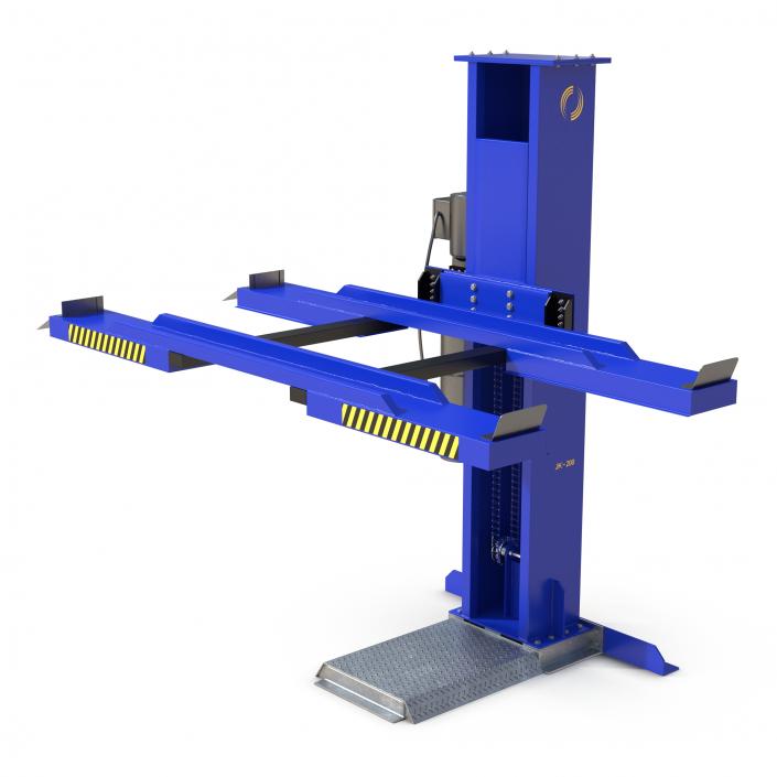 3D Single Post Car Lift Generic model