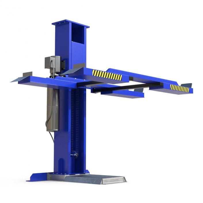 3D Single Post Car Lift Generic model