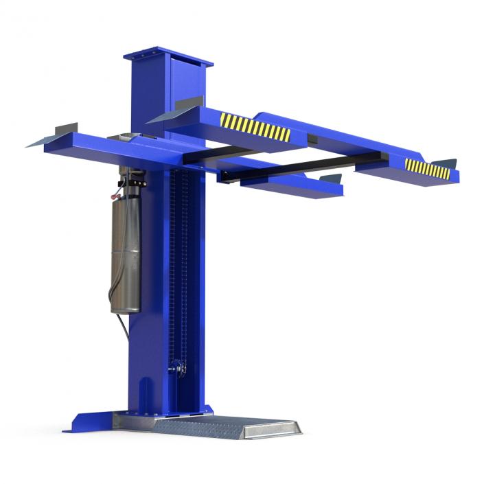 3D Single Post Car Lift Generic model