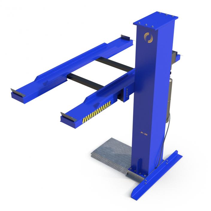 3D Single Post Car Lift Generic model