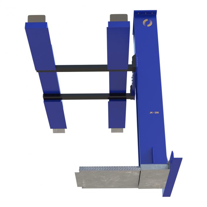 3D Single Post Car Lift Generic model