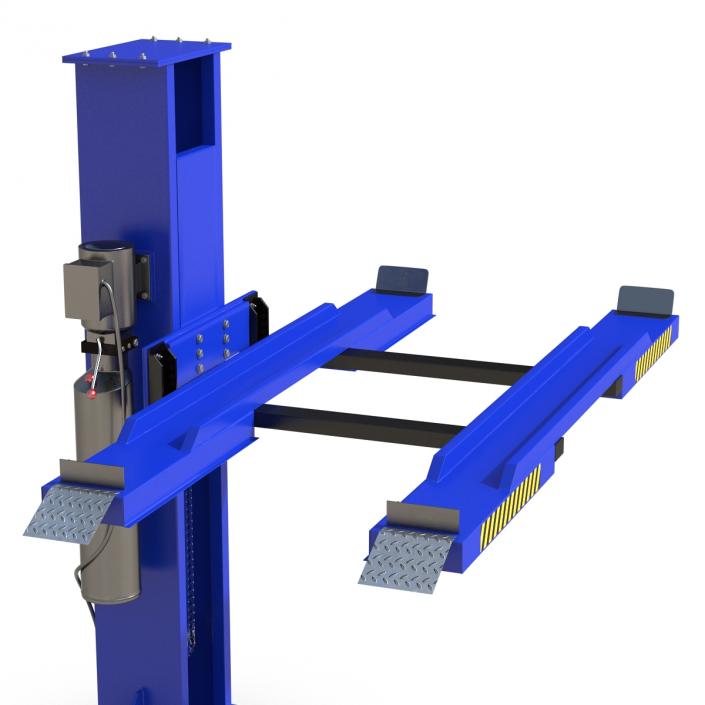 3D Single Post Car Lift Generic model