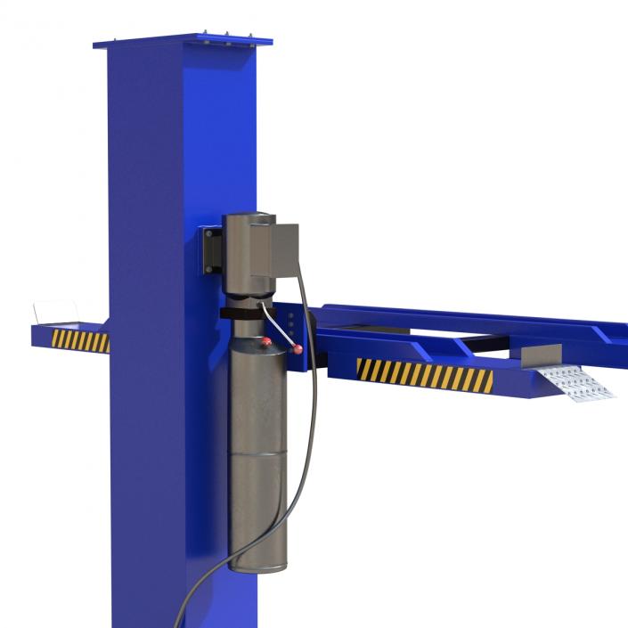 3D Single Post Car Lift Generic model