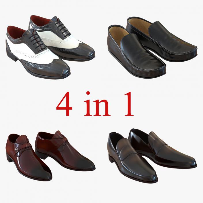 Man Shoes Collection 5 3D