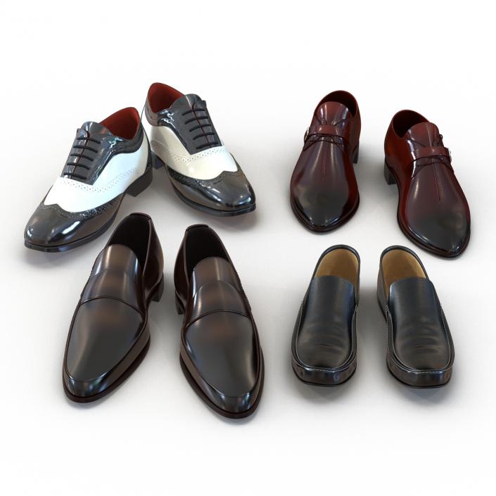 Man Shoes Collection 5 3D