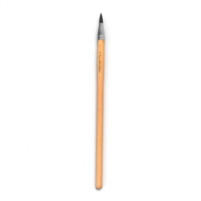 Paint Brush Round 2 3D model