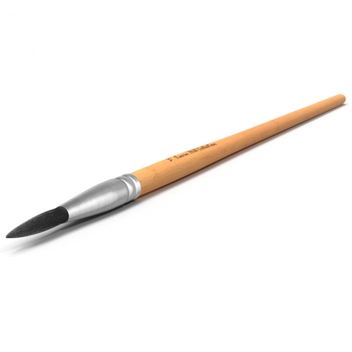 Paint Brush Round 2 3D model