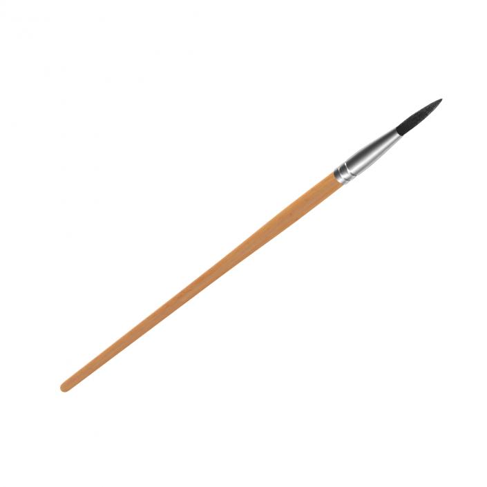 Paint Brush Round 2 3D model