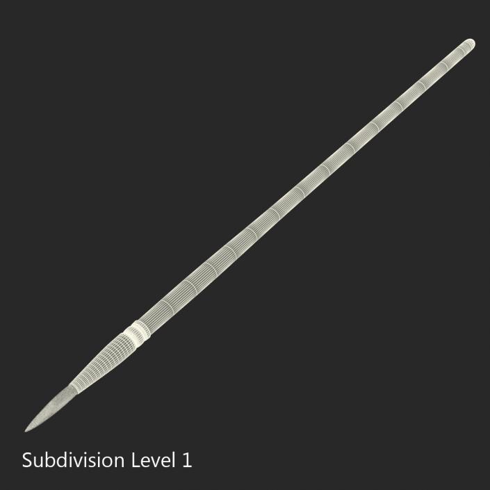 Paint Brush Round 2 3D model