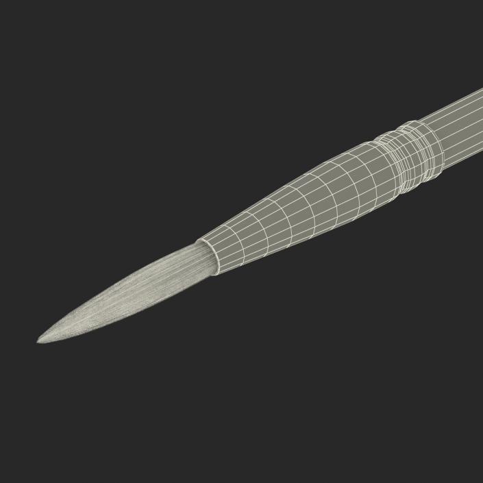 Paint Brush Round 2 3D model