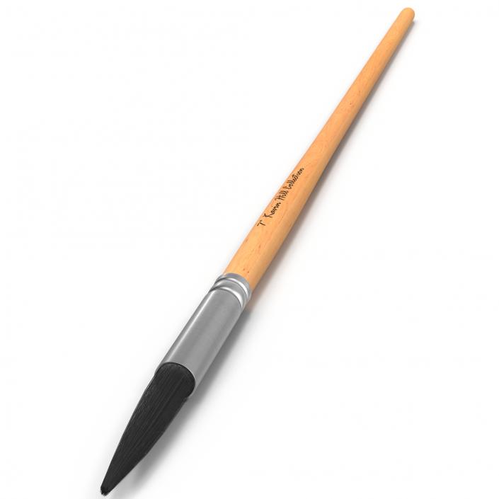 3D model Paint Brush Pointed Round