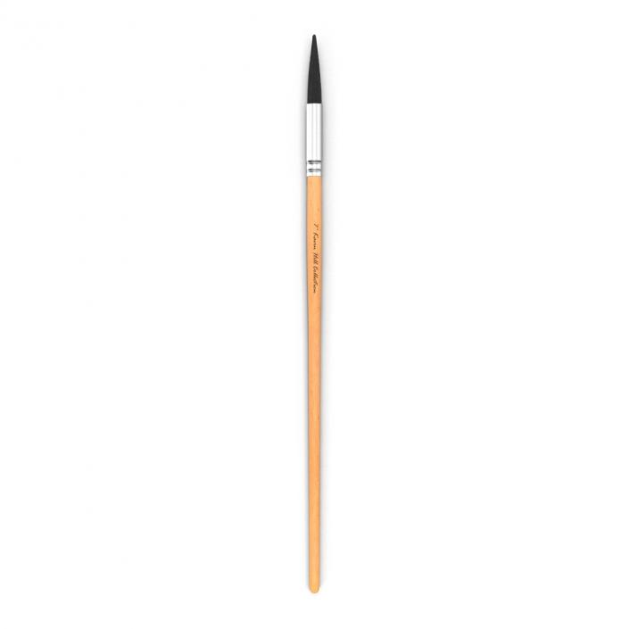 3D model Paint Brush Pointed Round