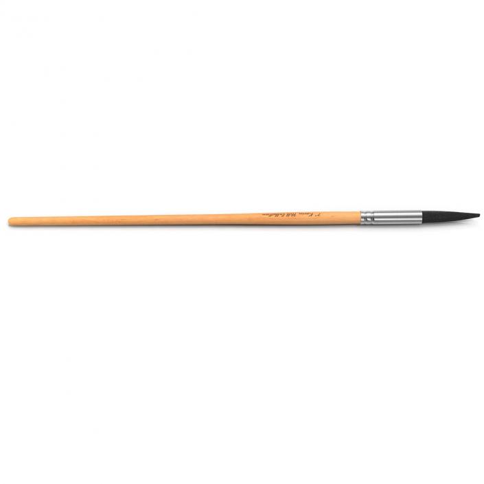 3D model Paint Brush Pointed Round