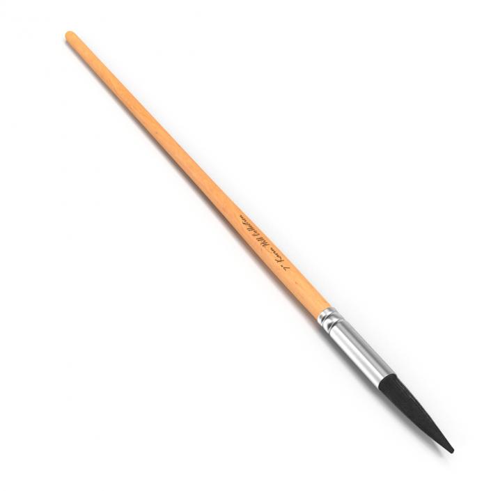 3D model Paint Brush Pointed Round