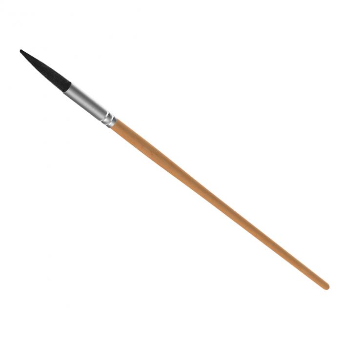 3D model Paint Brush Pointed Round