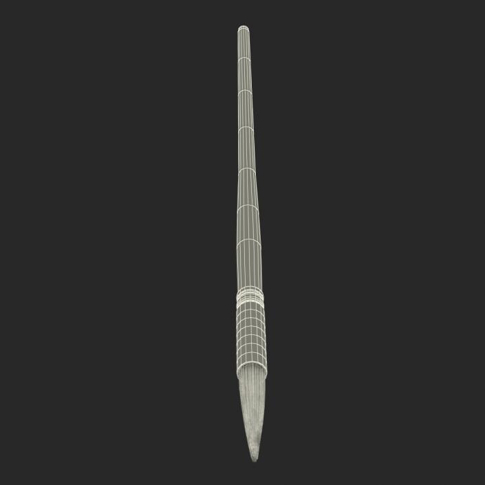 3D model Paint Brush Pointed Round