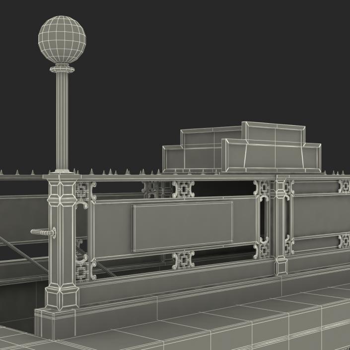 Subway Entrance in New York City 3D