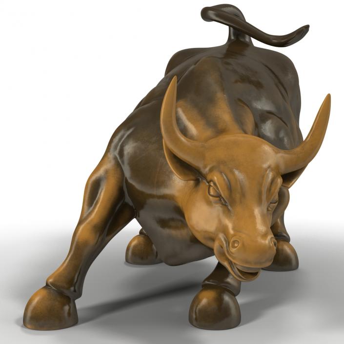 3D Wall Street Bull