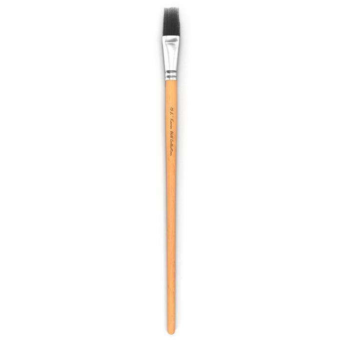 3D Paint Brush Flat 5 model