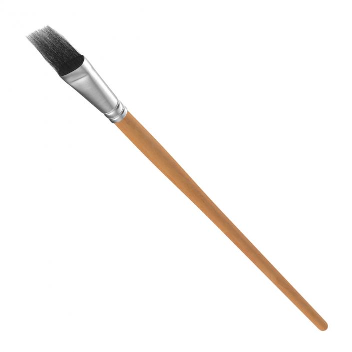 3D Paint Brush Flat 5 model