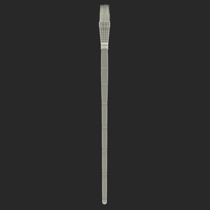 3D Paint Brush Flat 5 model