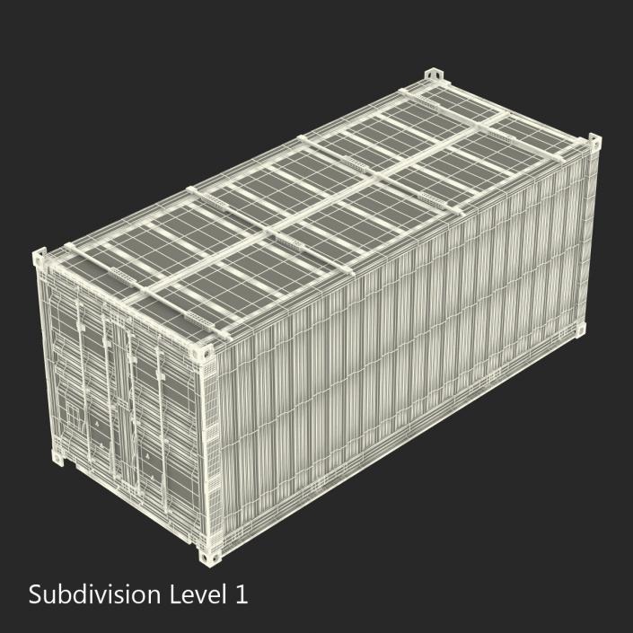 Collapsible ISO Container Rigged 3D