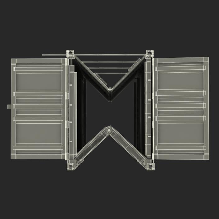 Collapsible ISO Container Rigged 3D