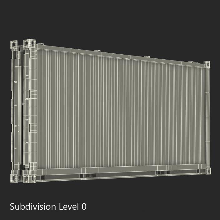 Collapsible ISO Container Folded 3D