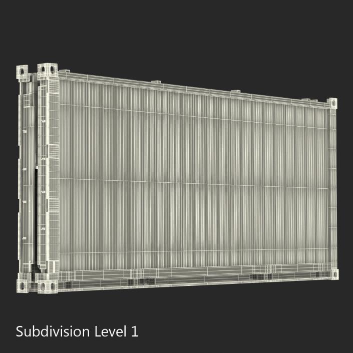 Collapsible ISO Container Folded 3D