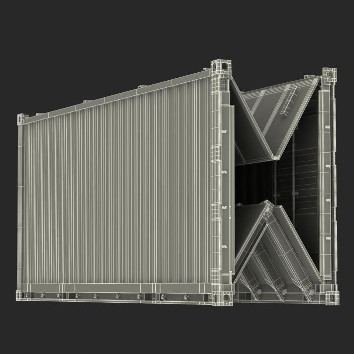 Collapsible ISO Container Folded 2 3D model