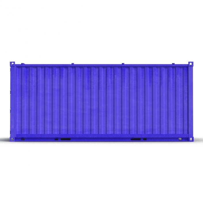 3D model Collapsible ISO Container Blue