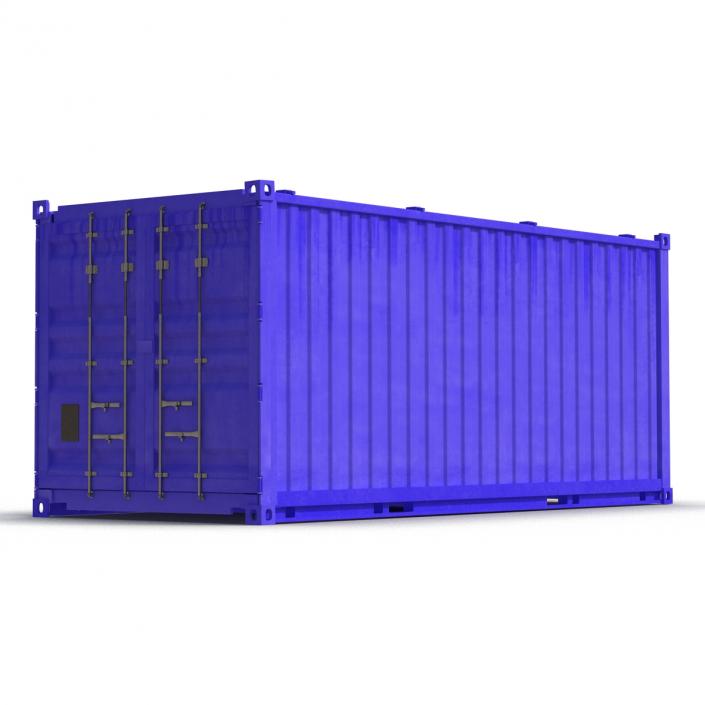 3D model Collapsible ISO Container Blue