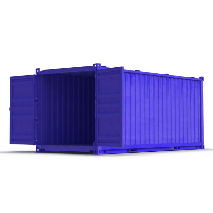 3D model Collapsible ISO Container Blue