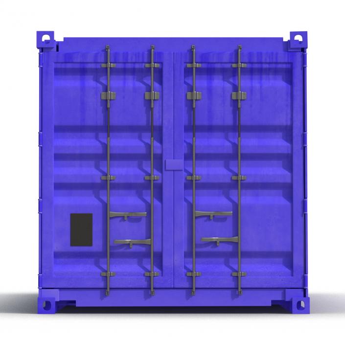 3D model Collapsible ISO Container Blue