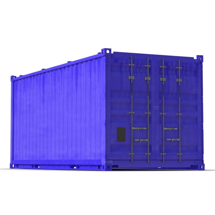 3D model Collapsible ISO Container Blue