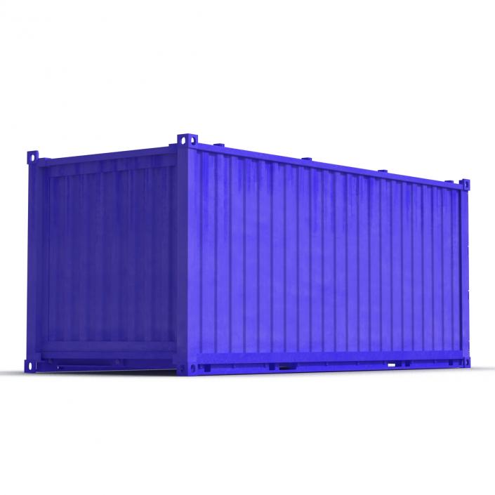 3D model Collapsible ISO Container Blue