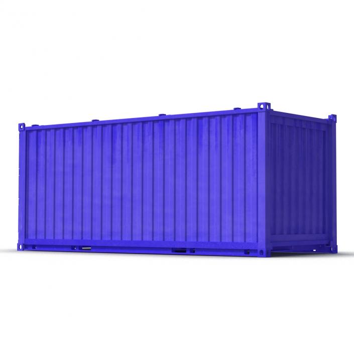 3D model Collapsible ISO Container Blue