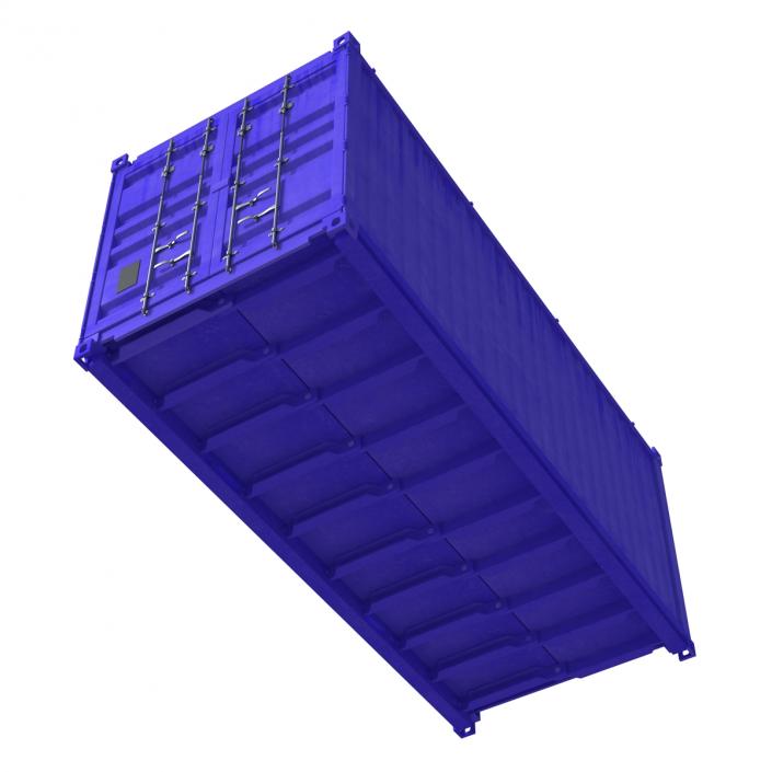 3D model Collapsible ISO Container Blue