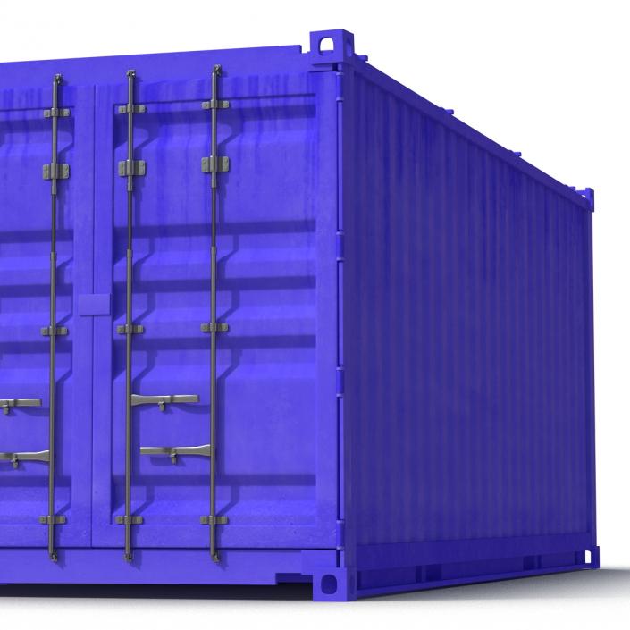 3D model Collapsible ISO Container Blue