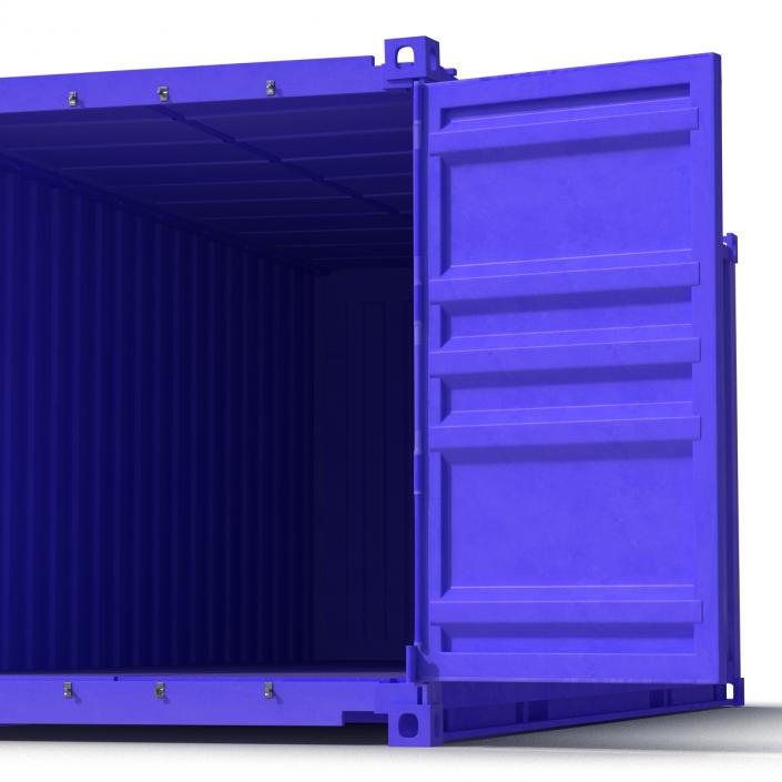 3D model Collapsible ISO Container Blue