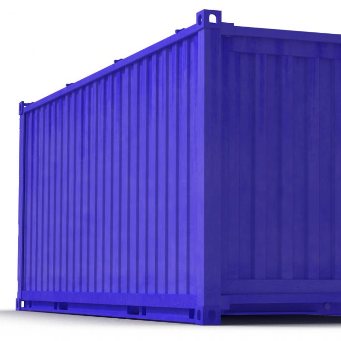 3D model Collapsible ISO Container Blue