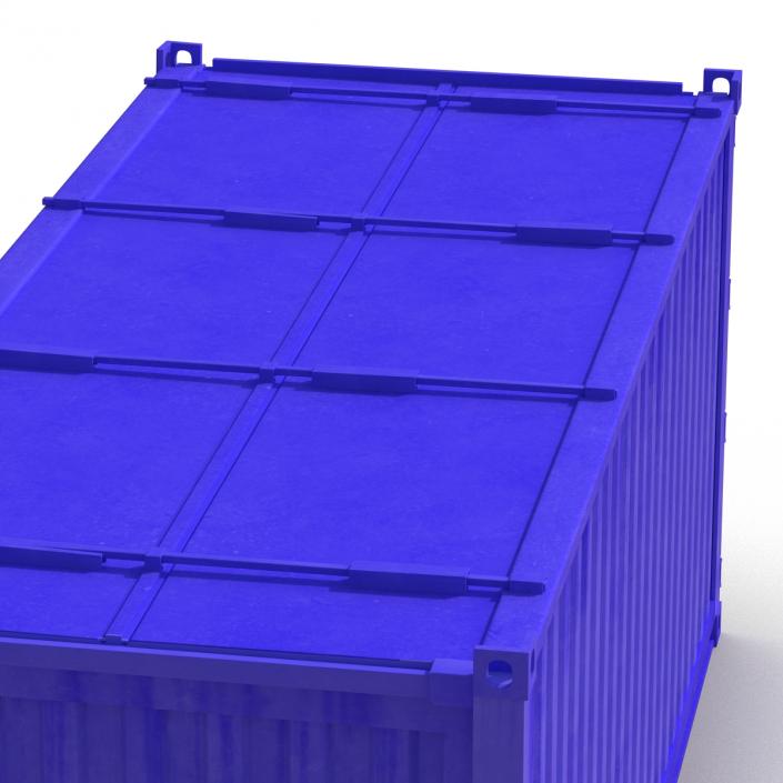 3D model Collapsible ISO Container Blue