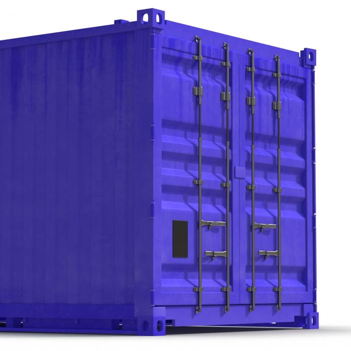 3D model Collapsible ISO Container Blue