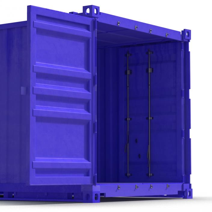 3D model Collapsible ISO Container Blue