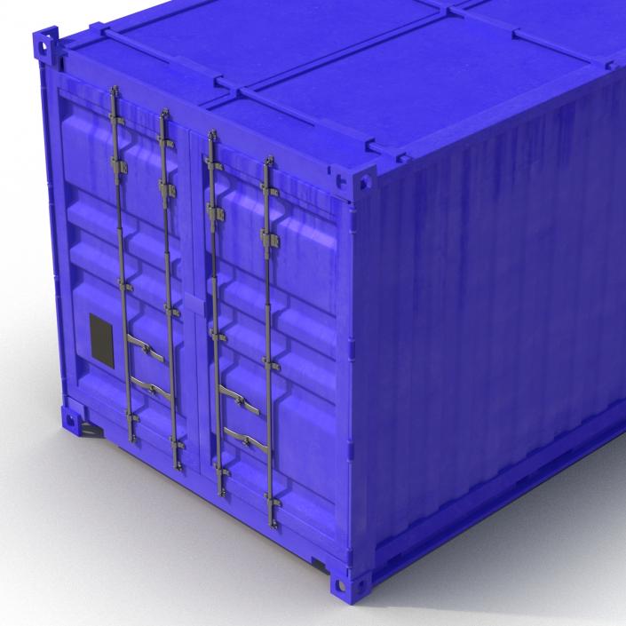 3D model Collapsible ISO Container Blue