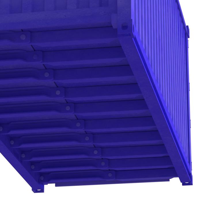 3D model Collapsible ISO Container Blue