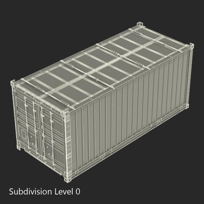 3D model Collapsible ISO Container Blue