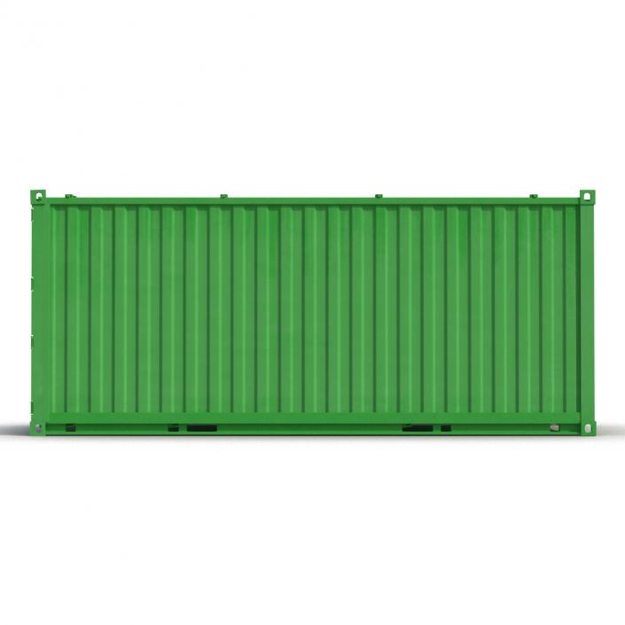 3D Collapsible ISO Container Green