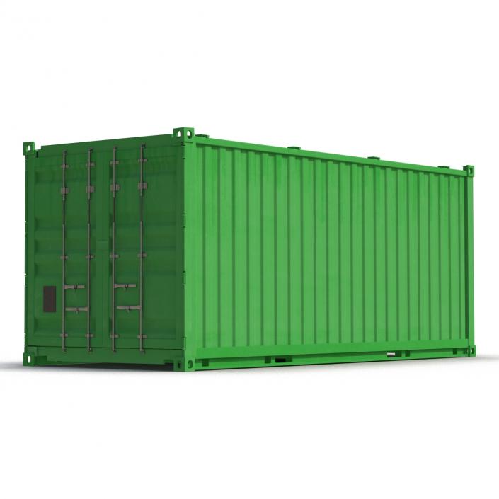 3D Collapsible ISO Container Green